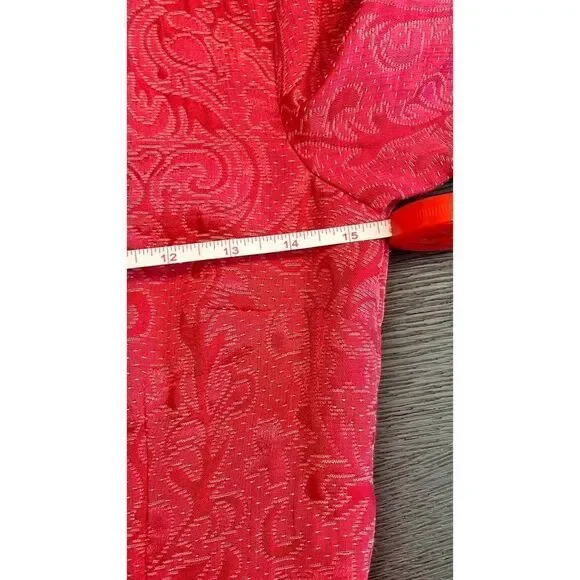 H&M Pink Lace Embroidered Flutter Sleeves Crewneck Flared Mini Dress US 4 - Picture 10 of 12